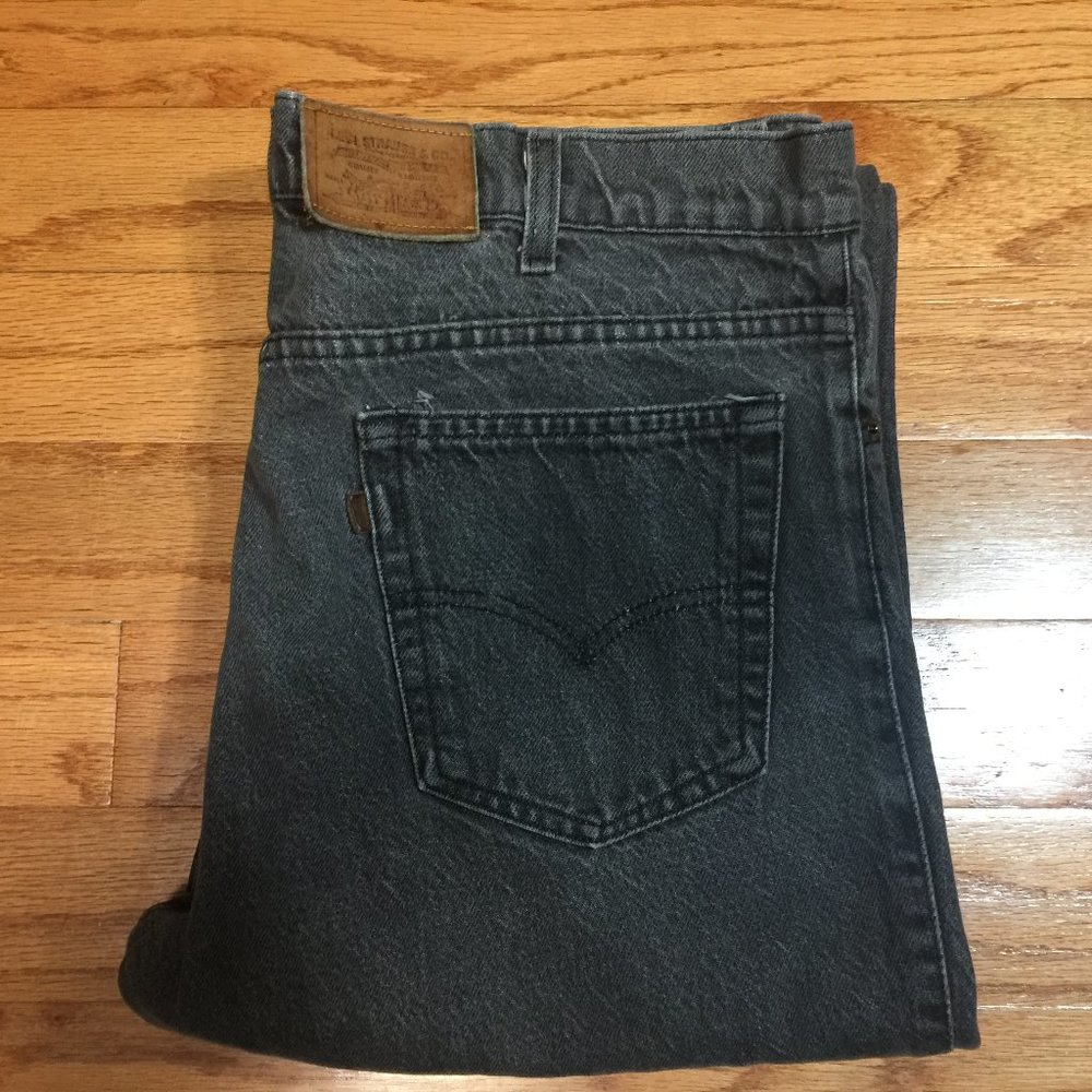 Levi's Two Horse Brand Jeans Black 38 X 31 USA